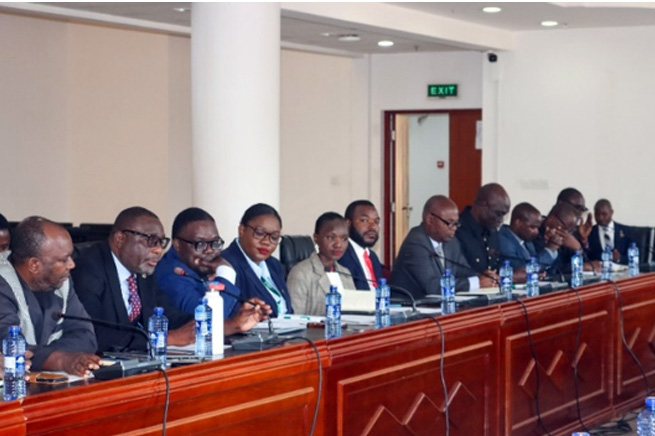 Some of the Civil Society representatives in the delegation during the engagement meeting, witnessing the reading of the Joint communiqué on financing anticipatory action to strengthen Malawi’s preparedness for Super El Niño